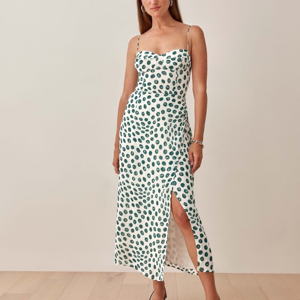 NWT Reformation Kourtney Dress in Tapioca Sz 10